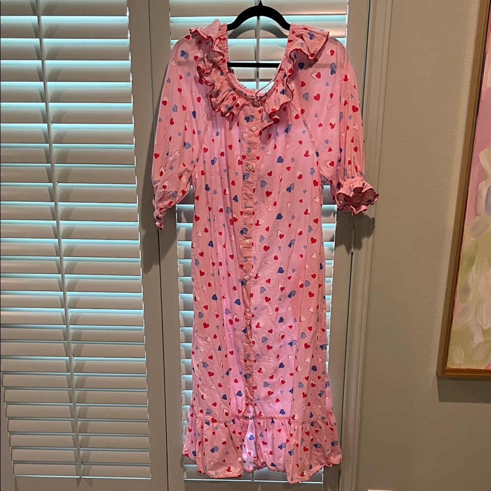 PRINTFRESH NIGHTGOWN PINK HEARTS
